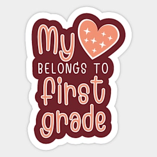 My Heart Belongs to First Grace Sticker